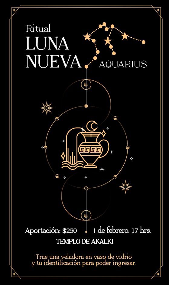 Ritual Luna Nueva Aquarius