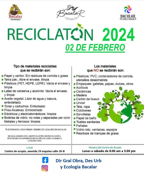 CENTRO DE ACOPIO - RECICLAJE - Bacalar