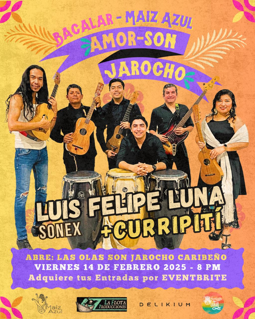 AMOR-SON JAROCHO * Maiz Azul * 14/02 8 pm